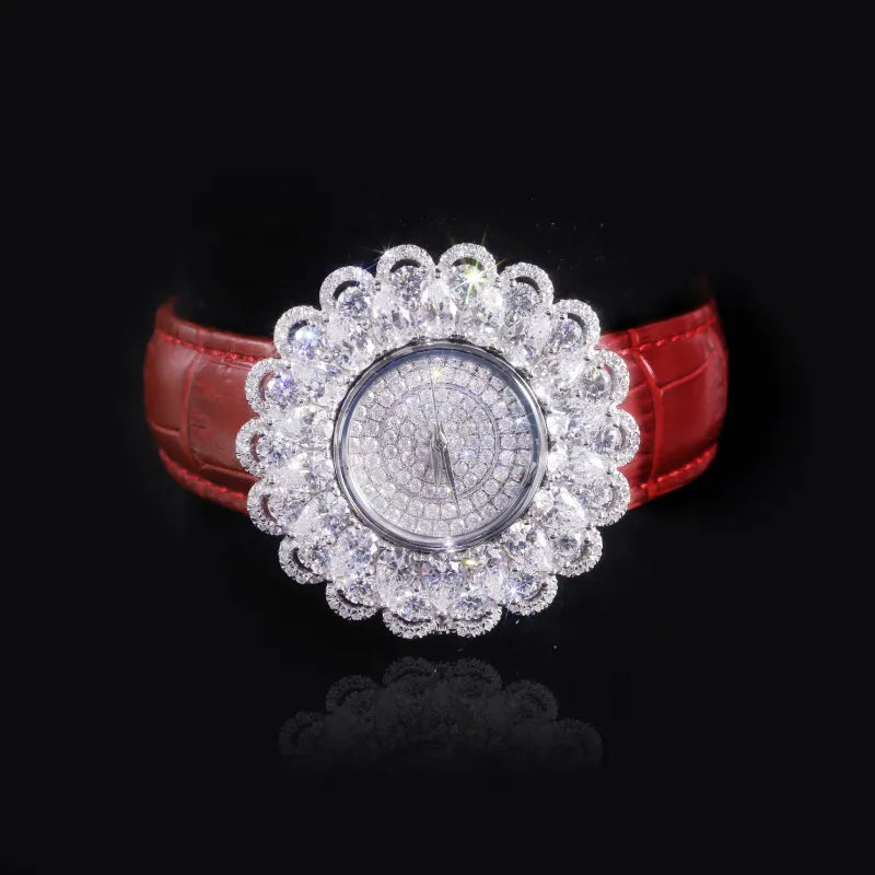 Floral Moissanite Watch