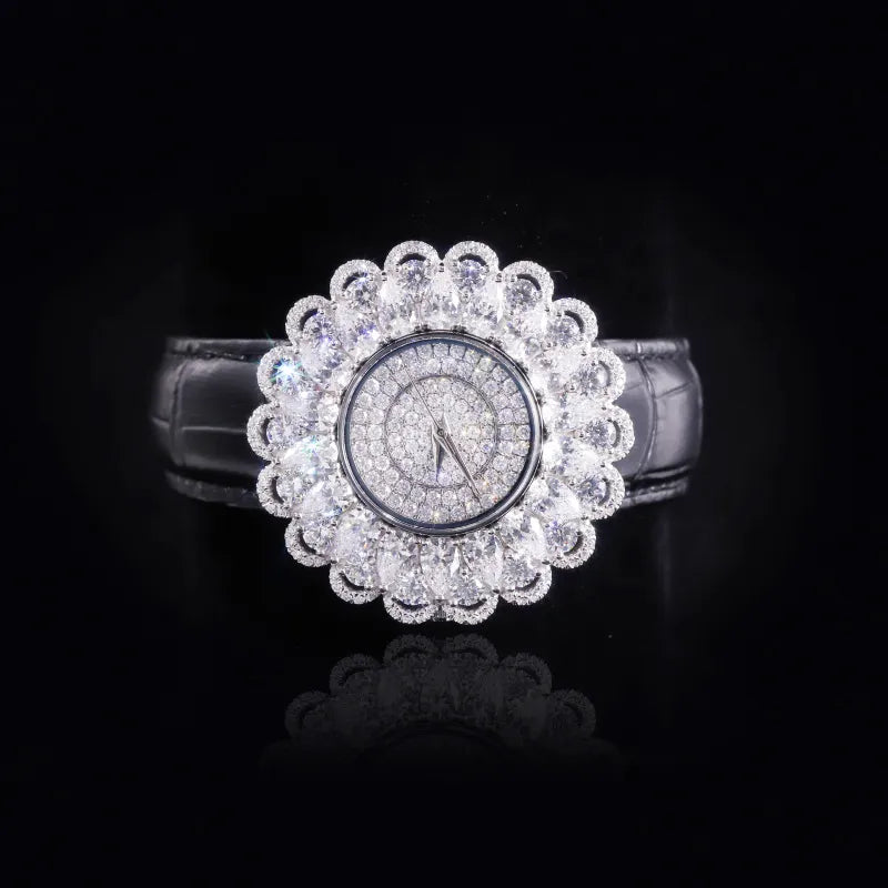 Floral Moissanite Watch