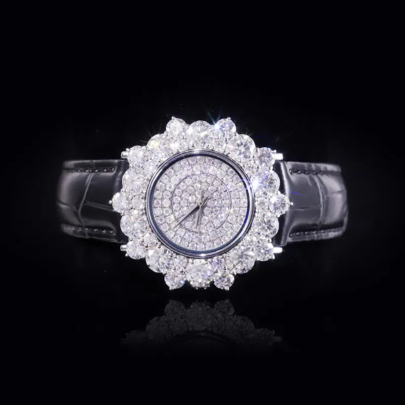 Halo Sparkle Moissanite Watch