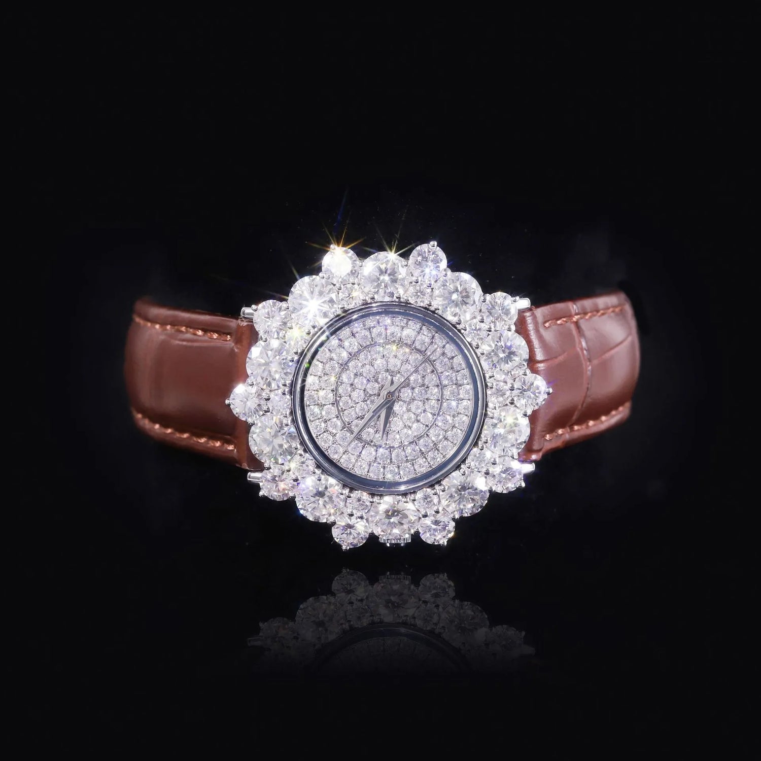 Halo Sparkle Moissanite Watch