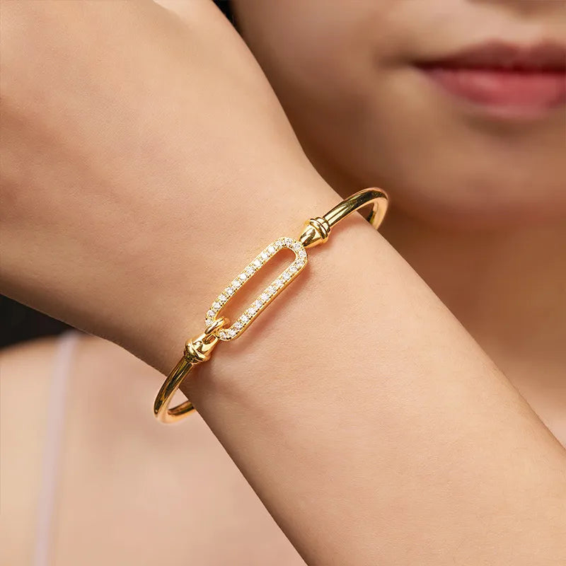 Mark double moissanite bracelet