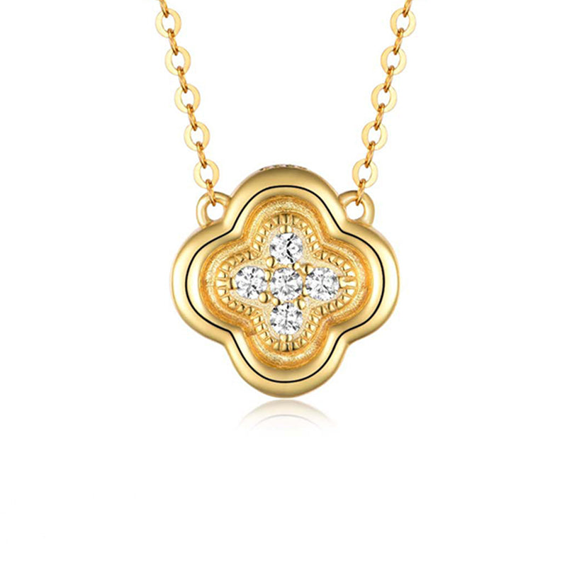 Four-leaf Clover Moissanite Necklace