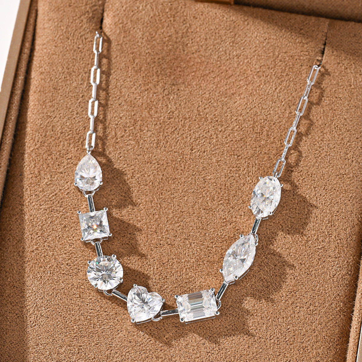 Seven-Form Moissanite Necklace