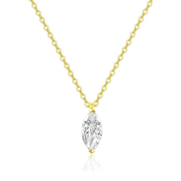 Solitaire Marquise Diamond Pendant