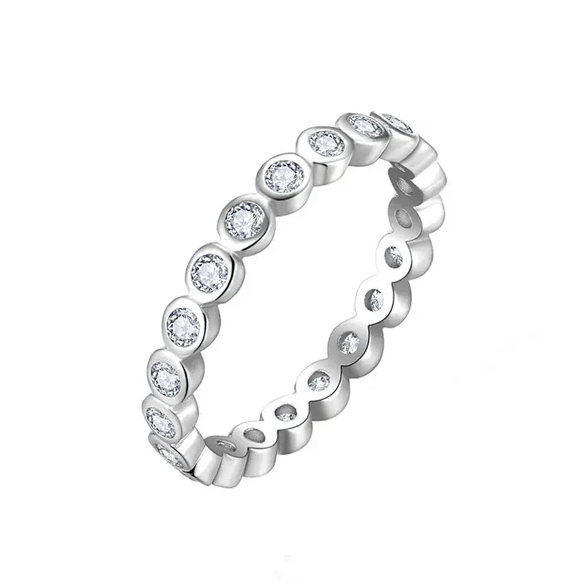 Bezel Eternity Wedding Band