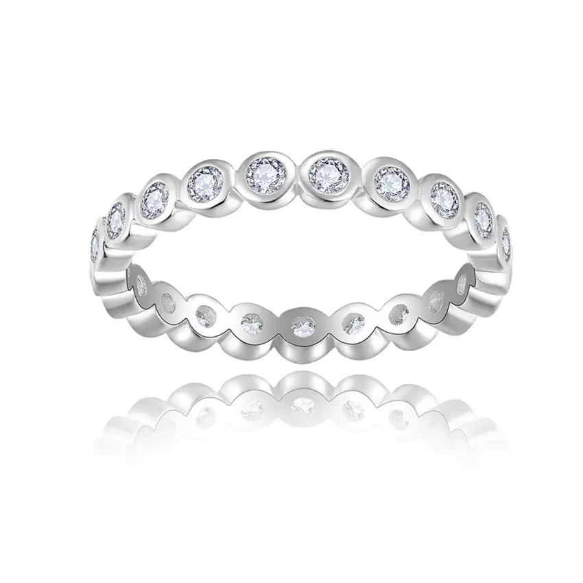 Bezel Eternity Wedding Band