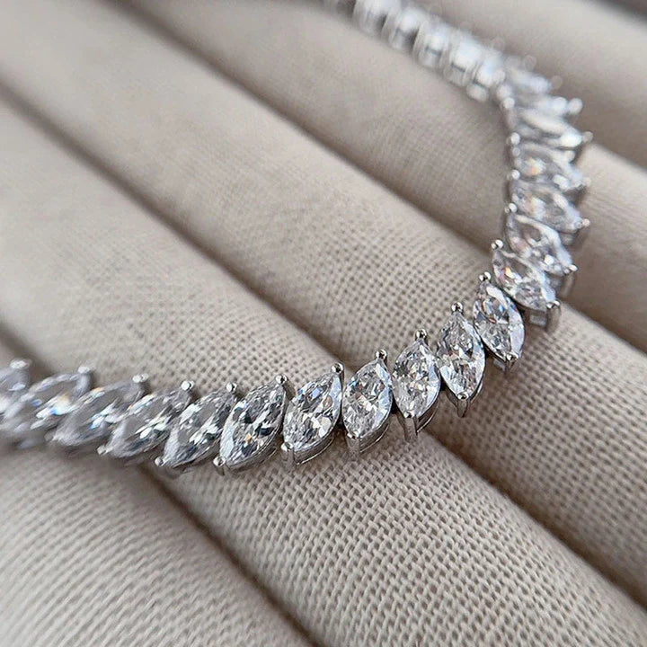 Marquise Moissanite Tennis Bracelet