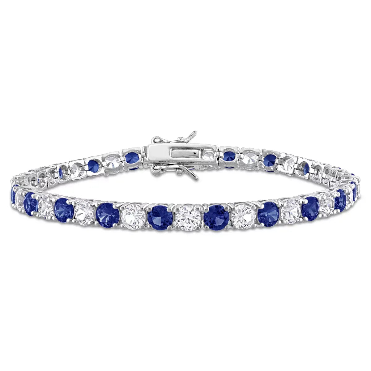 Classic Sapphire & Moissanite Tennis Bracelet