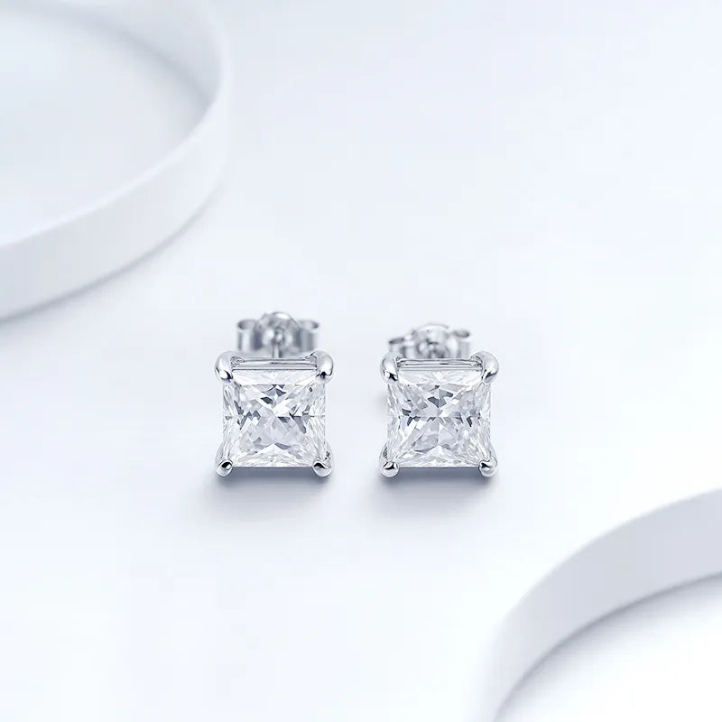 Pattern Princess Moissanite Earrings