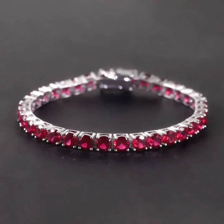Classic Ruby Tennis Bracelet