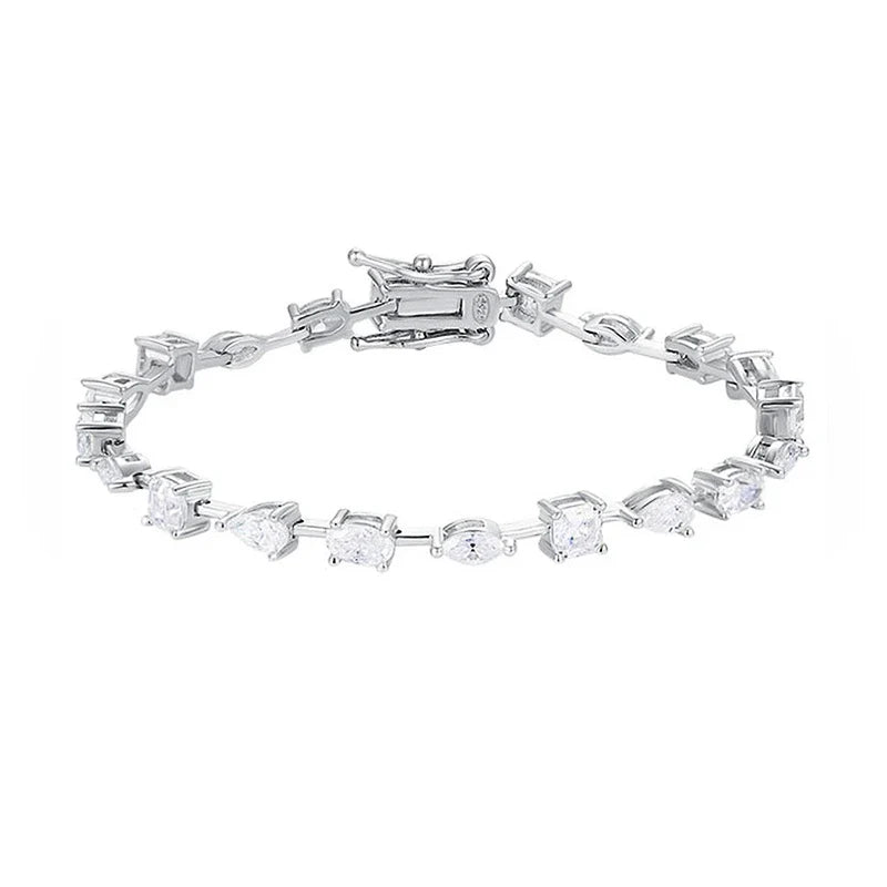 Mul-Shape Moissanite Bracelet