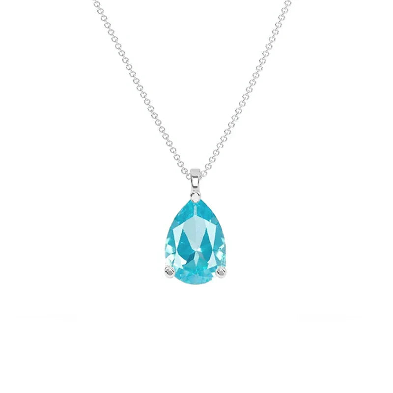 Classic Pear Paraiba Pendant