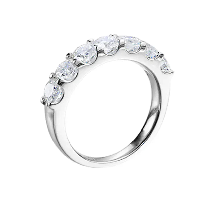 Seven Stone Moissanite Band Ring
