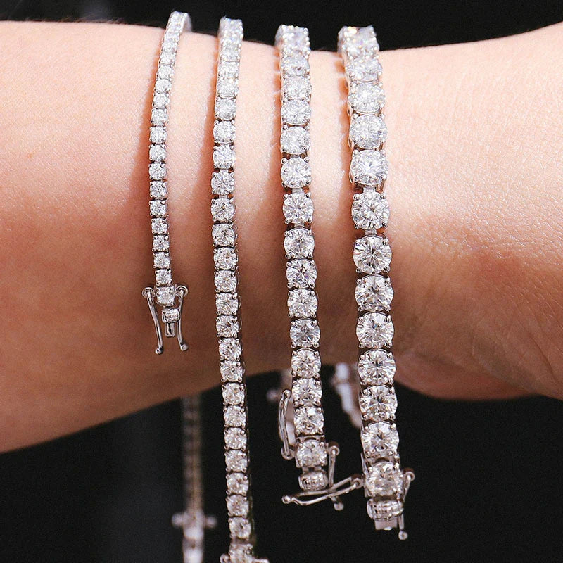 Moissanite Classic Tennis Bracelet 8.25in